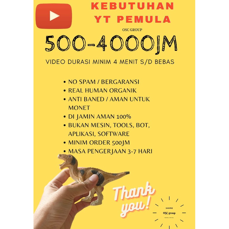 view Retensi tinggi mulai 500 -  4000 jam / promo quota 10 orang dapat 4000 JAM