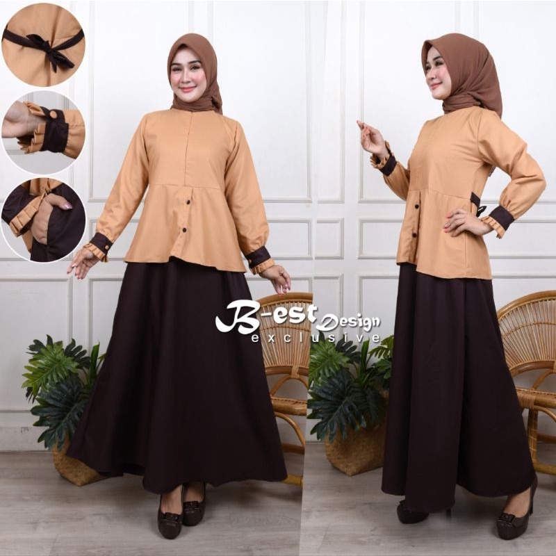 Gamis Dinas Pramuka Model Rok Katun Toyobo