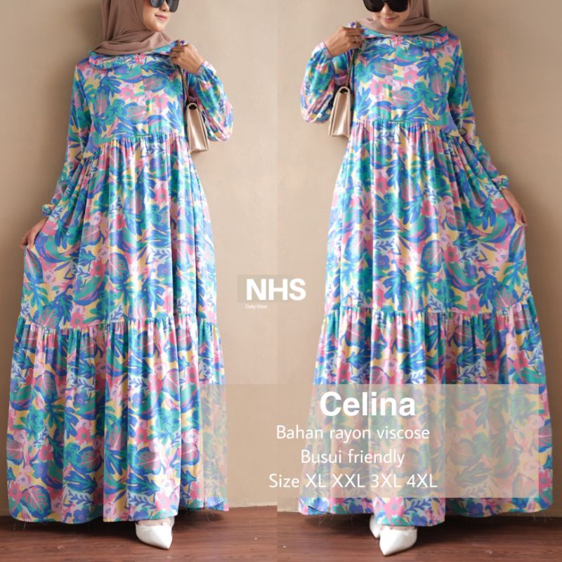 Celina gamis jumbo xl xxl 3xl 4xl
