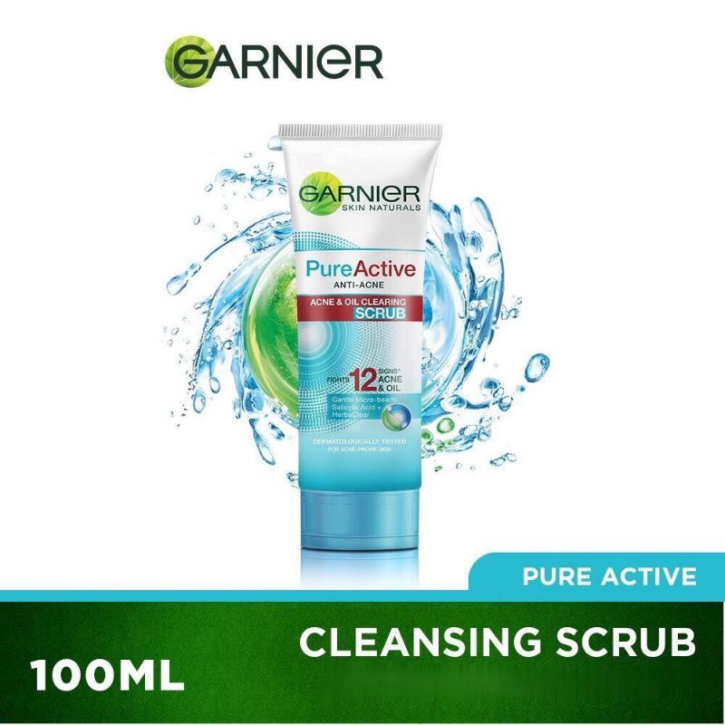 GARNIER Pure Active Acne &amp; Oil Clearing Foam | Scrub 100 ml