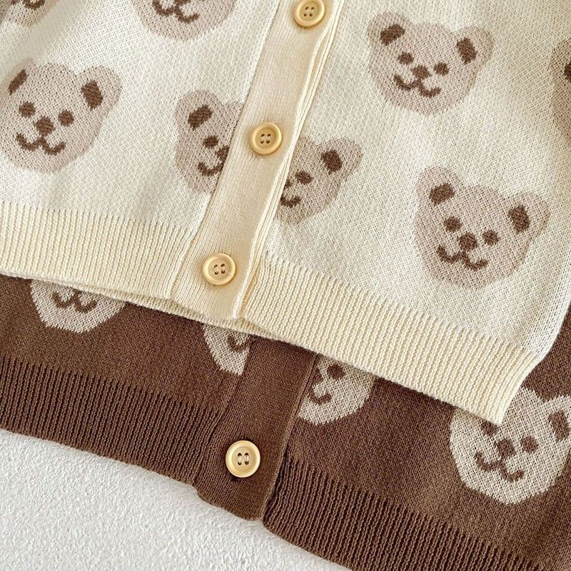 Kids Bear Cardigan anak motif beruang