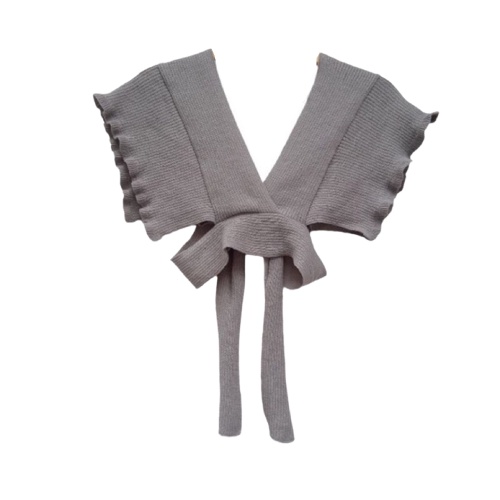Vest knit korea croptop/ruffle rompi rajut wanita outer korean style