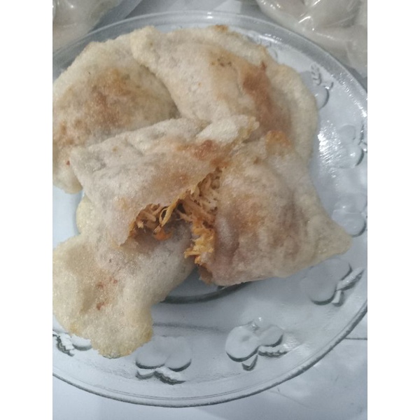 Cireng ayam suwir pedas cireng sosis pedas