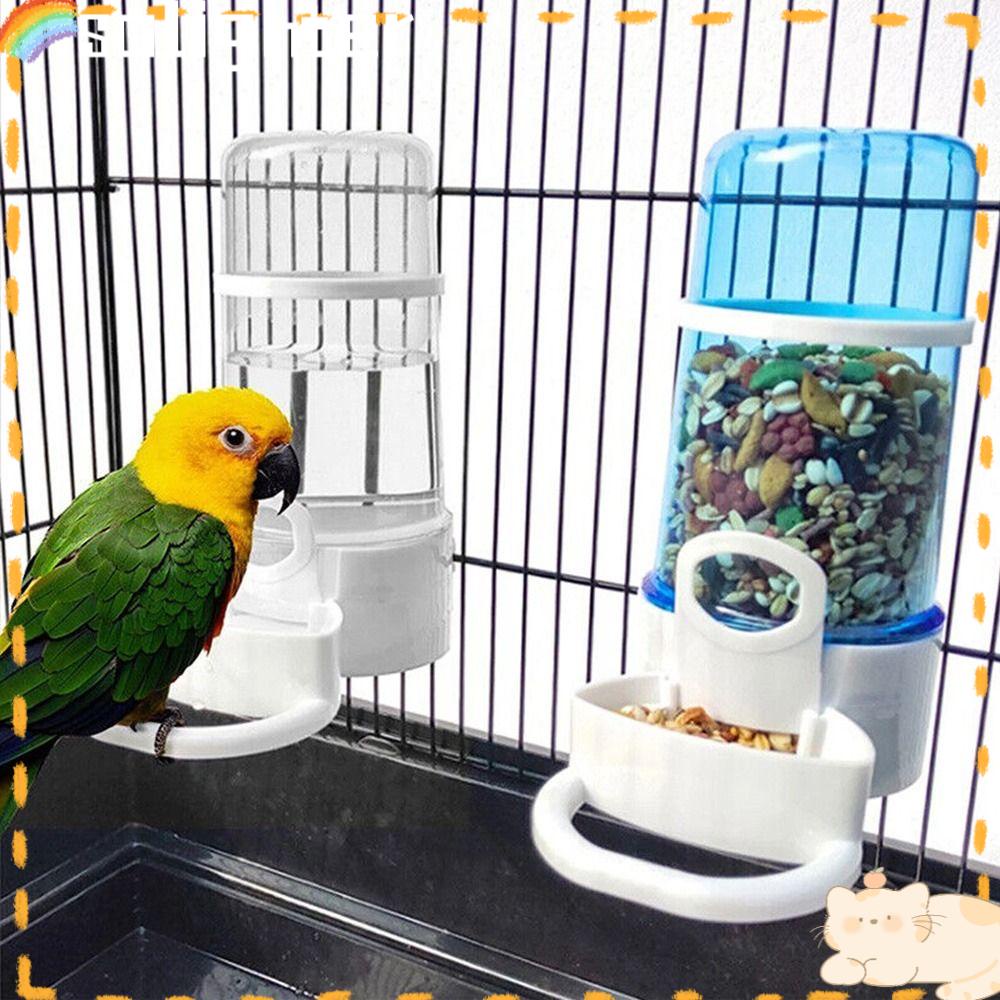 Solighter Tempat Makan Burung New Anti Splash Dispenser Makanan Plastik