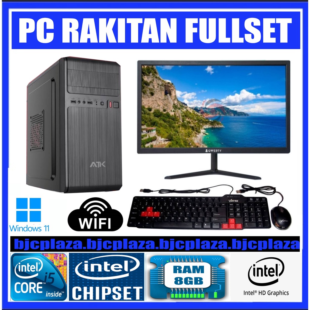 PC RAKITAN / CORE i5 / RAM 8GB / FULLSET SIAP PAKAI
