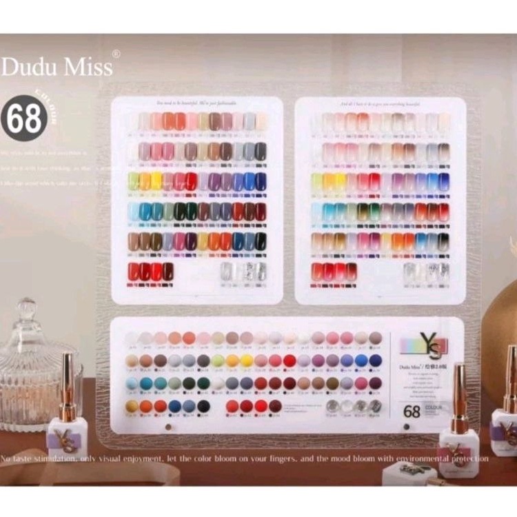 YOUSE MISS DUDU NAIL GEL POLISH SET 68 WARNA KUTEK GEL TAHAN LAMA