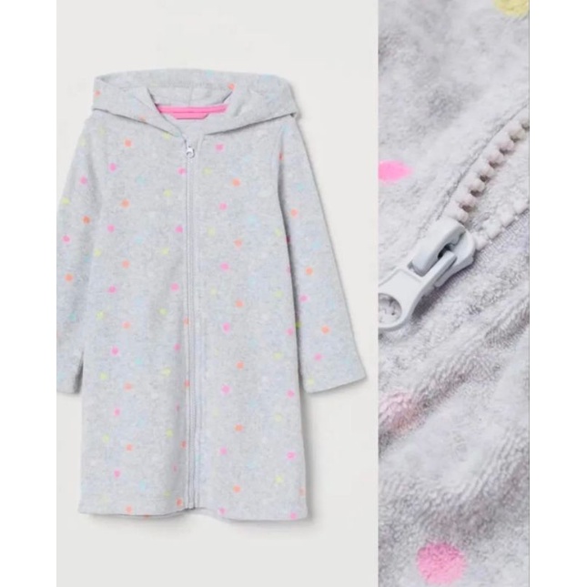 DRESSING GOWN HOODIE HM ANAK PEREMPUAN