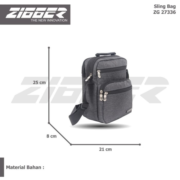 [KLIKTAS] Tas Slempang Pria I-pad Zigger - ZG 27336 - Sling Bag I-pad