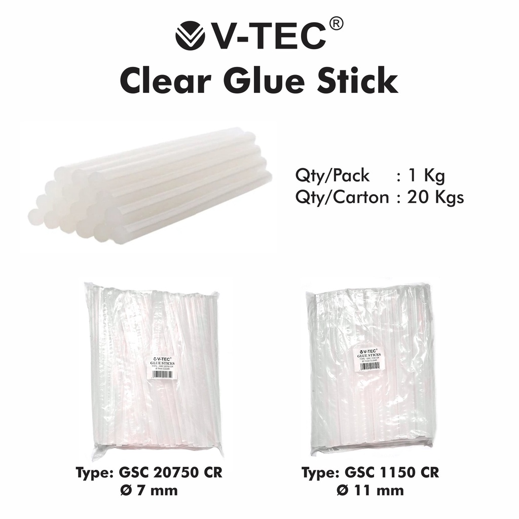

V-TEC Glue Stick Type GSC 1150 CR (P=20cm, D=11mm)