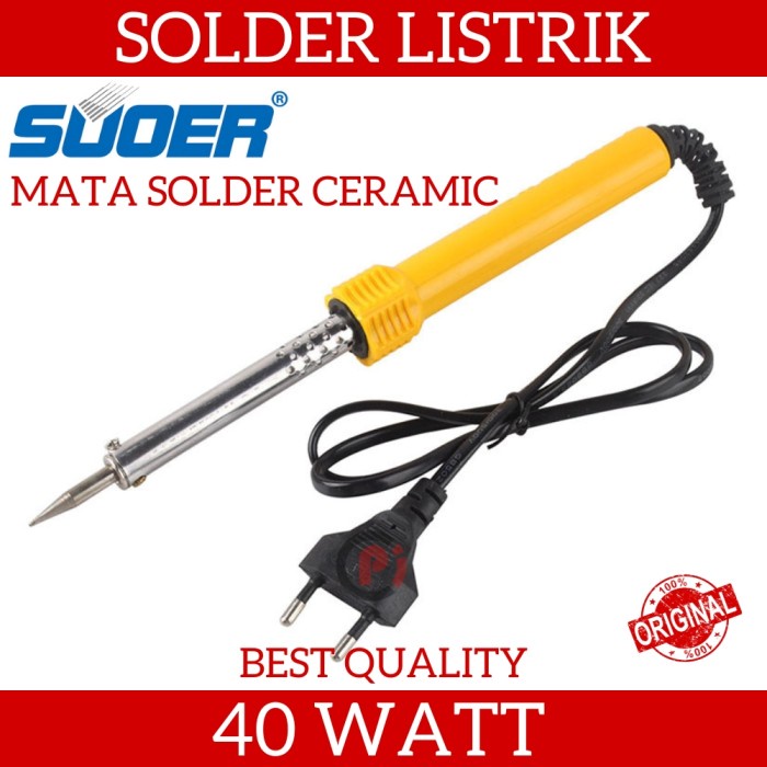 Original SUOER SE-140 Solder Soldering Iron 40W Mata Solder Keramik