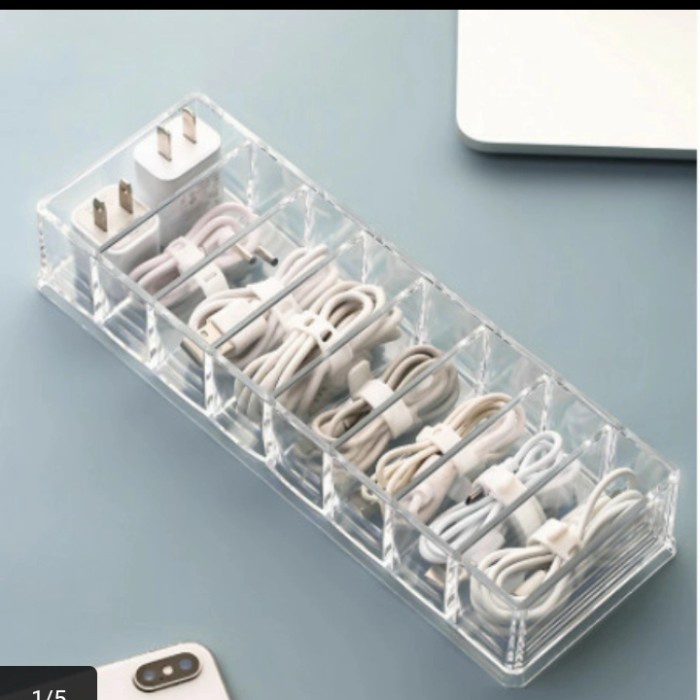 

Holder Charge Mini Stasionery Cable Storage Kotak Penyimpan Kabel Usb