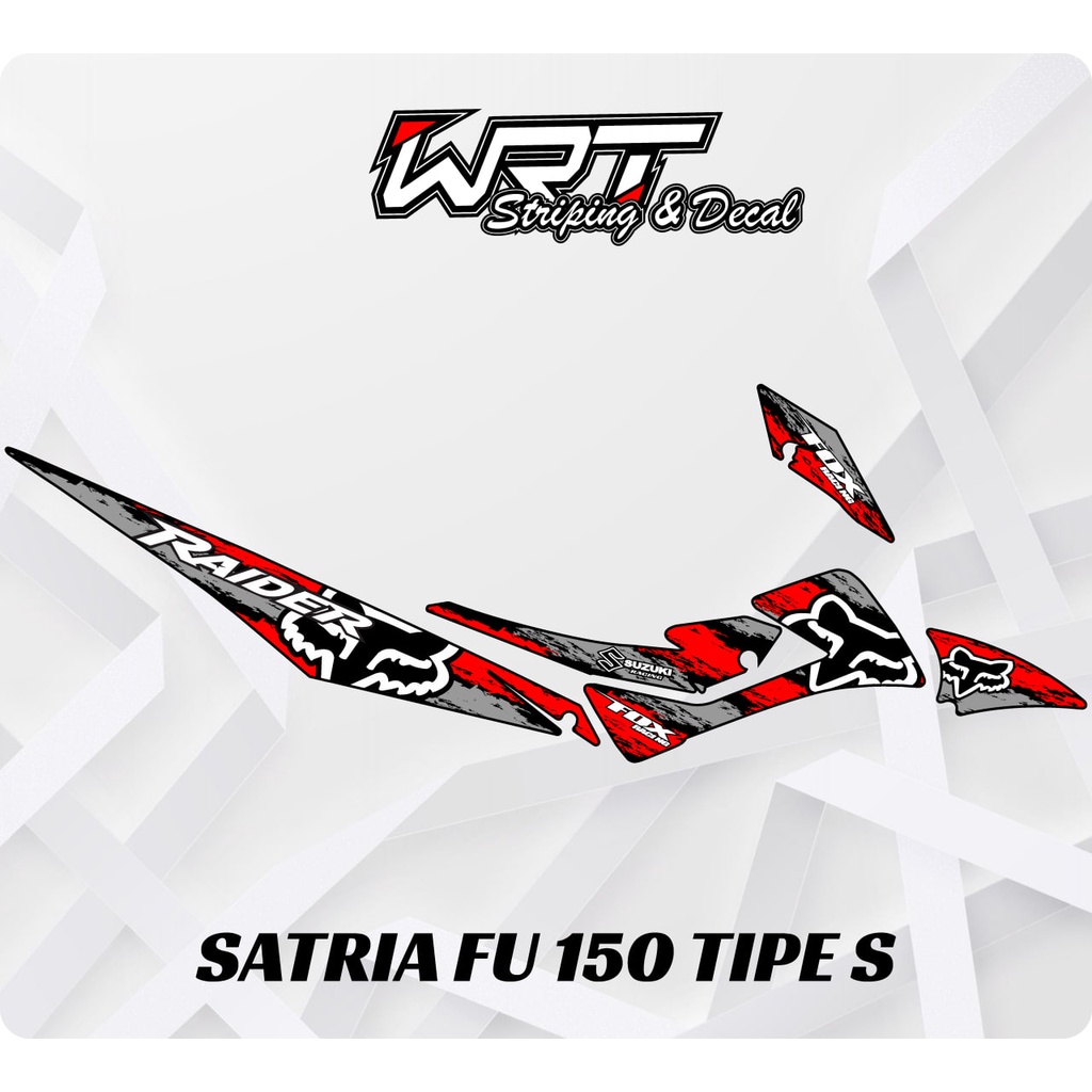 Striping Satria FU Tipe S-Stiker Decal Satria FU 150 Tipe S Fox