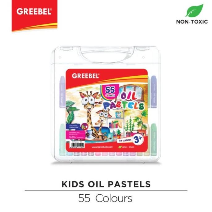 

Crayon Oil Pastel Krayon GREEBEL Kids 55 Warna