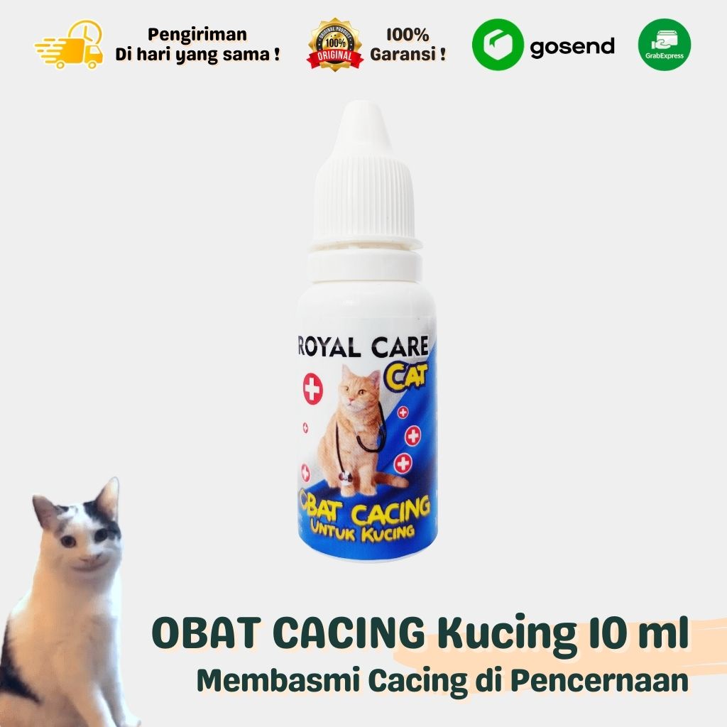 Obat Cacing Kucing Ampuh Basmi Cacing Kucing Royal Care Cat 10 ML