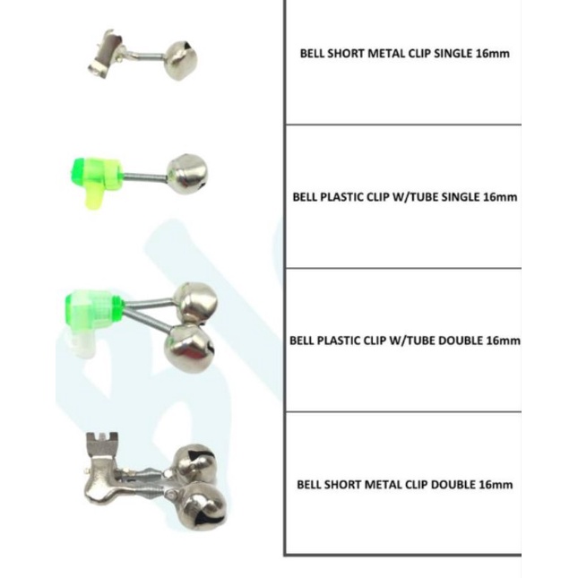 Bell lonceng pancing pilihan singgel atau doubel model putar atau jepit harga per 1pc