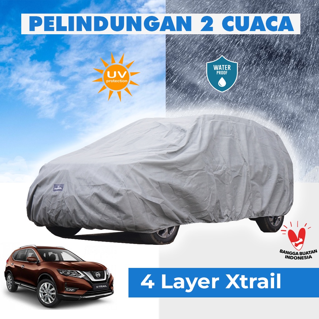 4 Lapis Body Cover Mobil Xtrail Outdoor Sarung Mobil Xtrail Tahan Air Waterproof