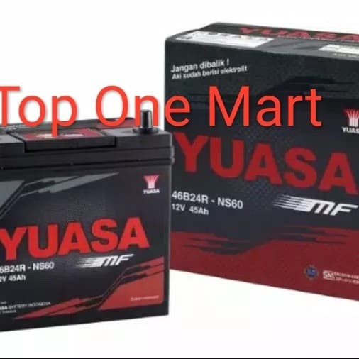 AKI MOBIL YUASA NS60 MF AKI ACCU KERING YUASA 46B24R NS60-MF