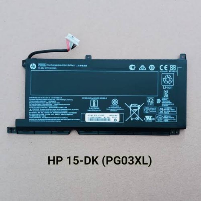 Baterai Hp Pavilion 15 15-DK0125TX 15-DK0020TX PG03XL