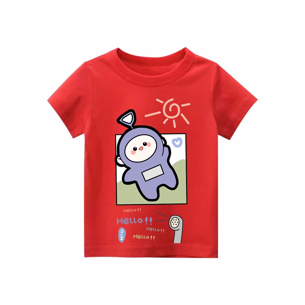 Kaos Anak laki-laki &amp; perempuan motif teletubbies | kaos combed 30s printing | Kaos Distro anak