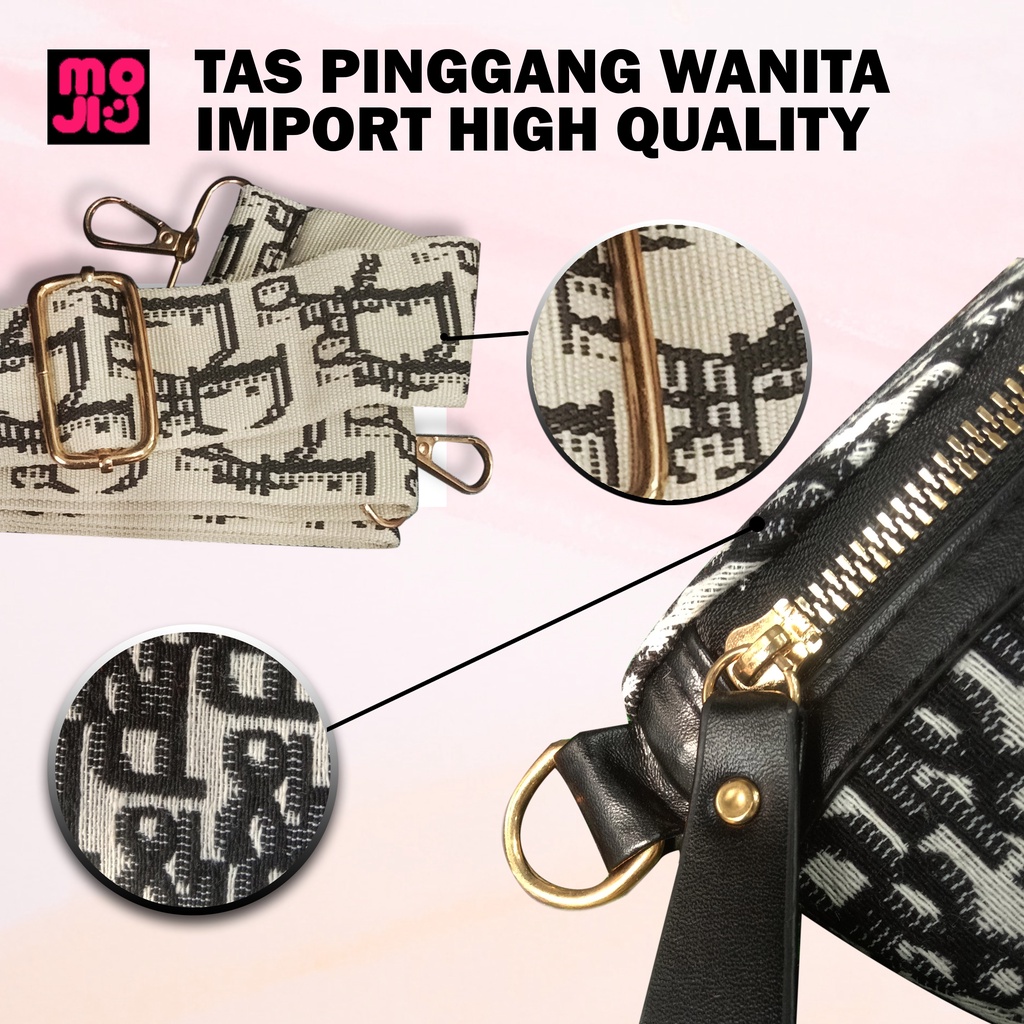 PAKET BUNDLING Waist Bag Wanita Import + Travel Bag Motif Dewasa