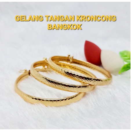 Gelang Tangan keroncong bahan titanium anti karat