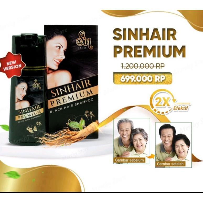 SIN HAIR PREMIUM SHAMPO PENGHITAM UBAN IMPORT JEPANG ORIGINAL