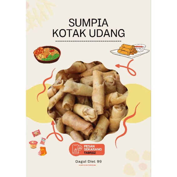 

❤️TABRIIZ❤️ SUMPIA KOTAK UDANG 2KG