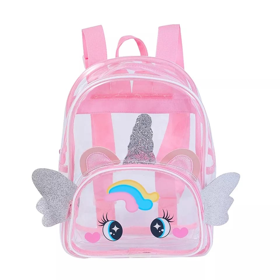 Tas Ransel Anak Transparan - Ransel Anak Prempuan Imut kartun - Tas Sekolah Putri Taman Kanak-Kanak