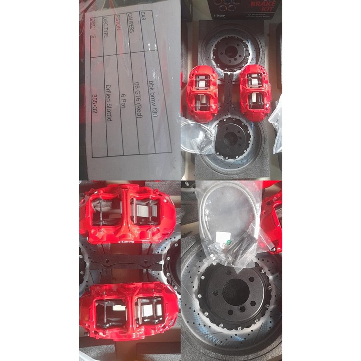 BBK HSR 6 PISTON FRONT 355X32 DRILLED SLOTTED BMW F30