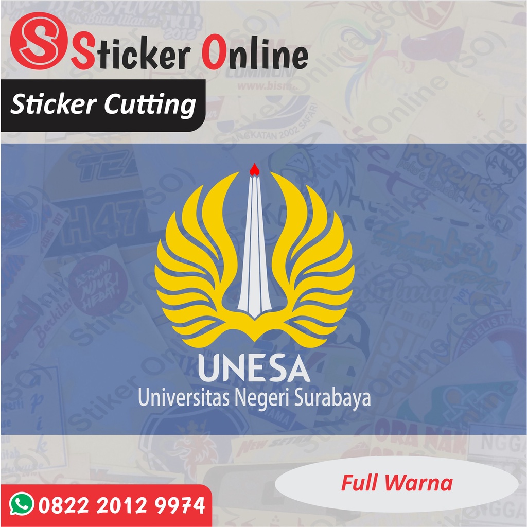 Stiker Universitas Negeri Surabaya UNESA | Sticker Cutting Motor Mobil