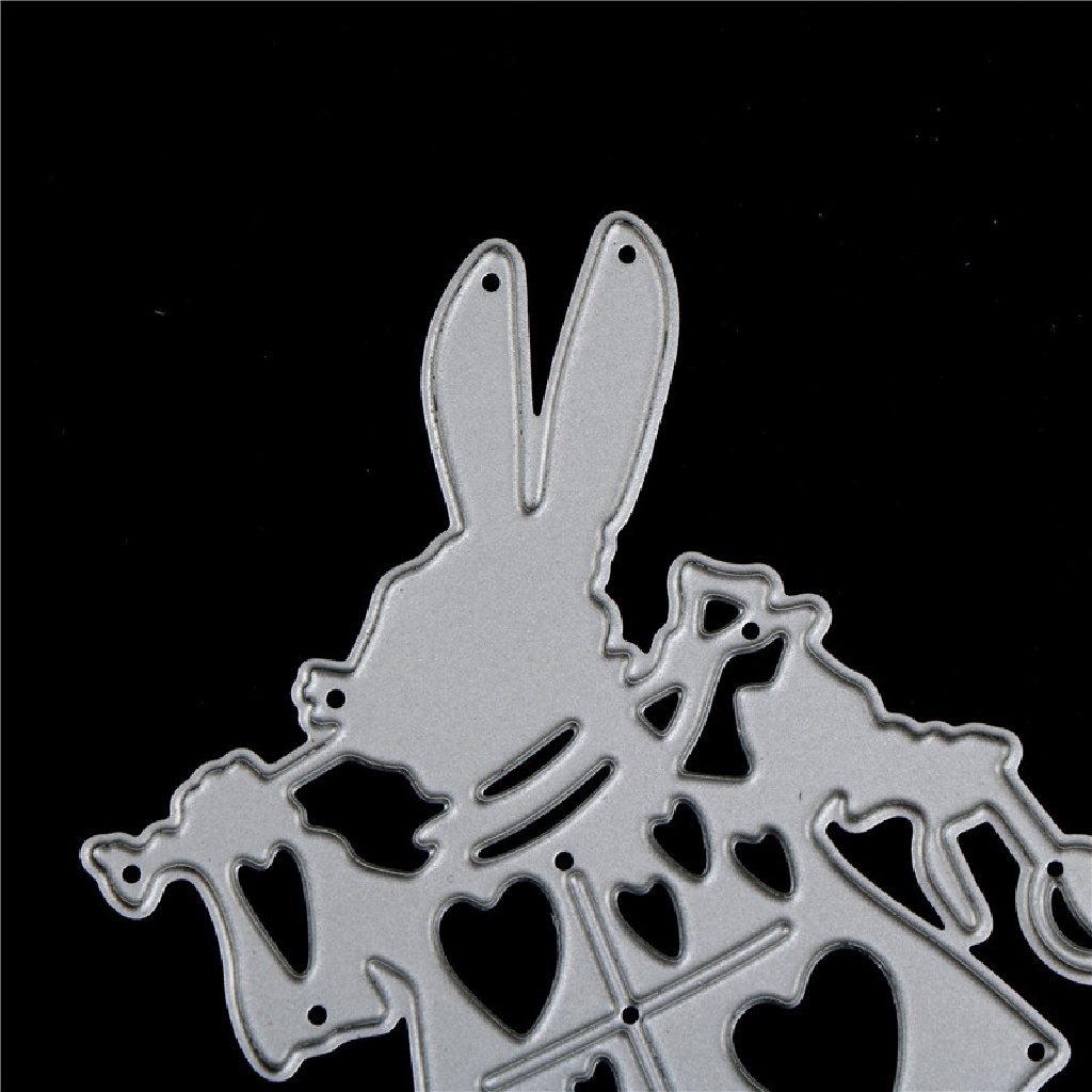 [lalatag] Rabbit metal diy cutg dies Stensil scrapbook album Kertas Kartu Embos craft [ID]