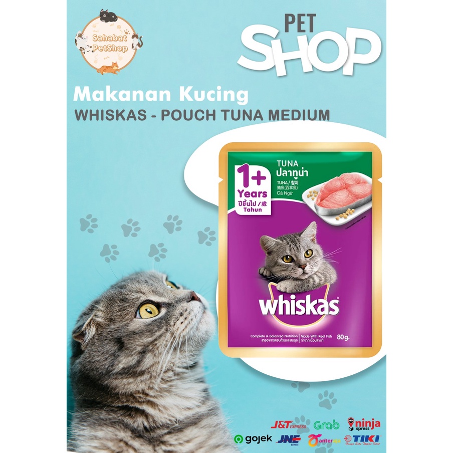 whiskas pouch adult tuna 80g
