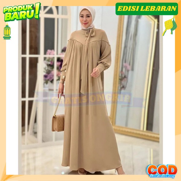 Gamis Hari Raya Idul Fitri Baju Ghamis Muslimah Gsmis Bahan Tebal Nyaman Digunakan Dres Kondangan Ib