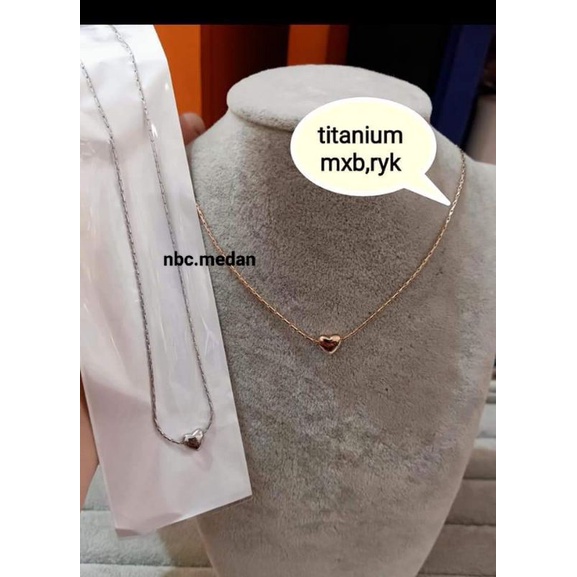 Kalung titanium asli,panjang kurang lebih 45cm