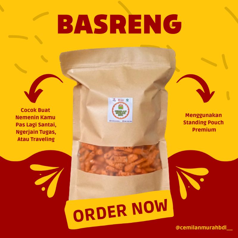 

Basreng 500 Gram Pedas Daun Jeruk (Kemasan Premium)