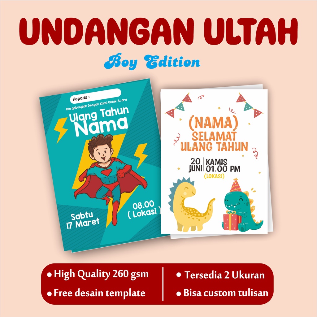 

Undangan Ulang Tahun Anak Custom