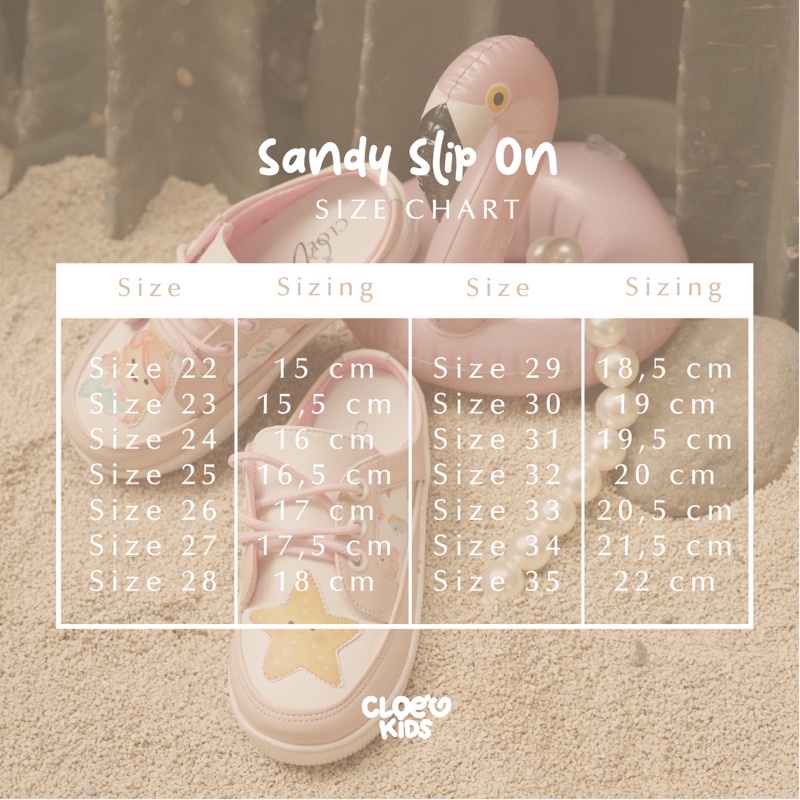 CLOEVKIDS - Sandy Size 22-35 Sepatu Sandal Loafers Anak Perempuan Slip On Tali Lucu Pastel - Mermaid Series