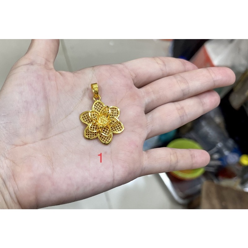 Fifi Fashion Liontin Bunga Model Perhiasan Lapis Emas LB002