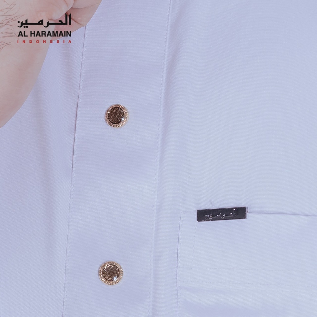 AL Haramain Jubah / Gamis Pria Remaja Premium (09) Kancing C | Putih