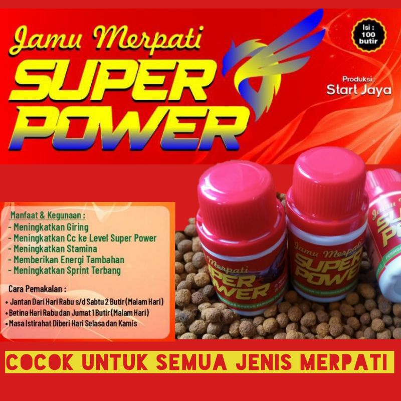 JAMU MERPATI SUPER POWER ISI 100 BUTIR