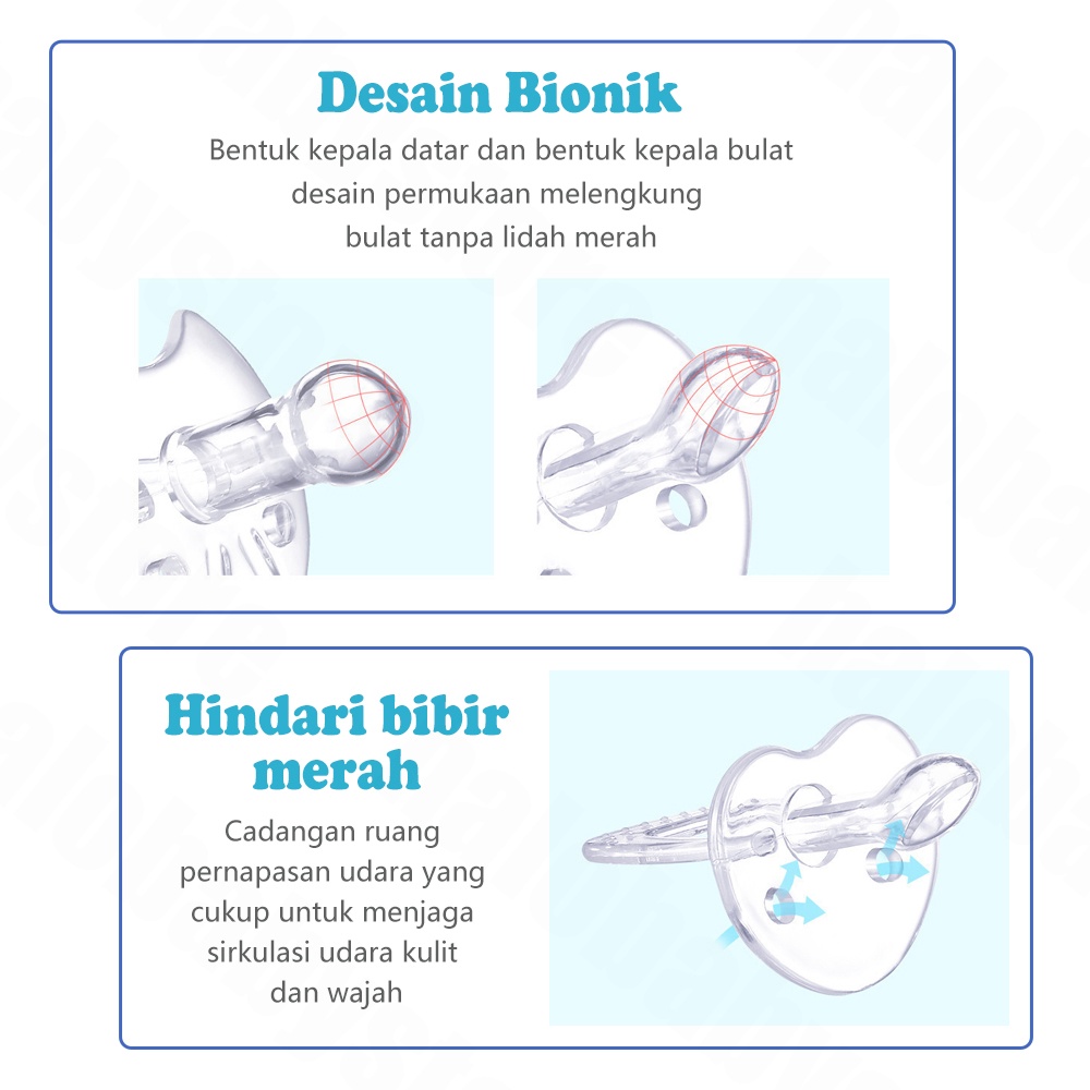 Halo Baby empeng bayi/Empeng Dot Full Silikon Gepeng BPA FREE dot Bayi