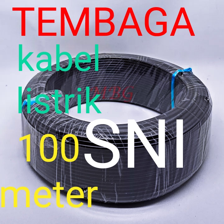 kabel listrik tunggal kabel nya kawat tembaga 100y 1x1.5 warna merah bukan eterna sufreme