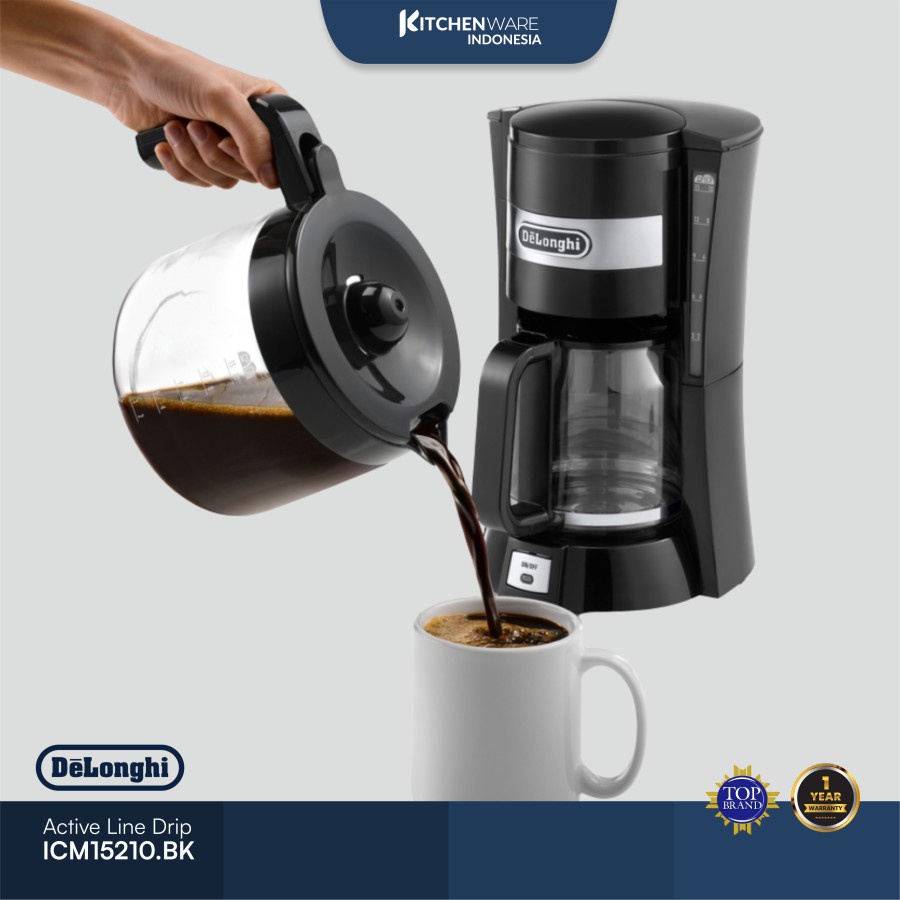 Mesin Kopi Tetes Elektrik DeLonghi ICM15210 | Coffee Maker Drip
