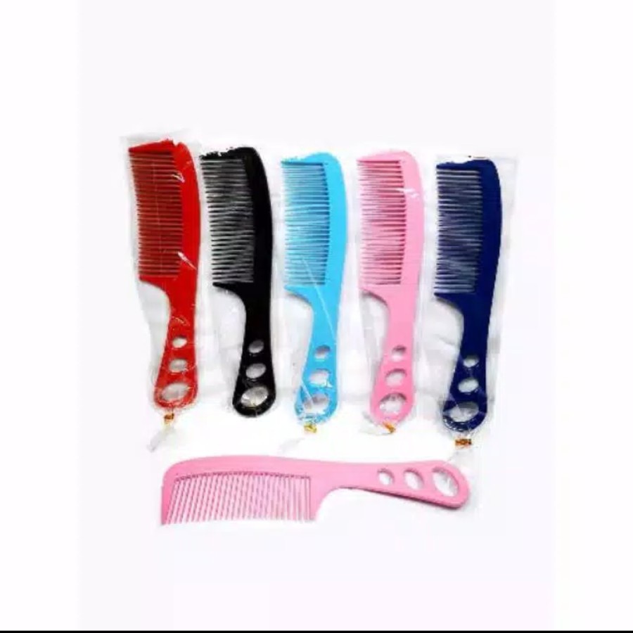 ✿ELYSABETHME✿ Sisir gagang  mini bolong 3 lucu anti rambut kusut cocok untuk souvenir salon