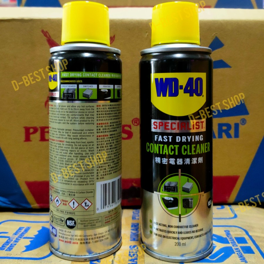 Contact Cleaner / Pembersih 200 ML - WD-40 / WD40 / WD 40 Specialist