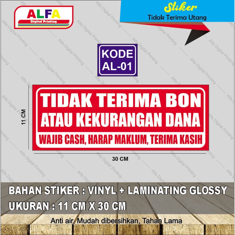 

stiker vinyl + laminating glossy