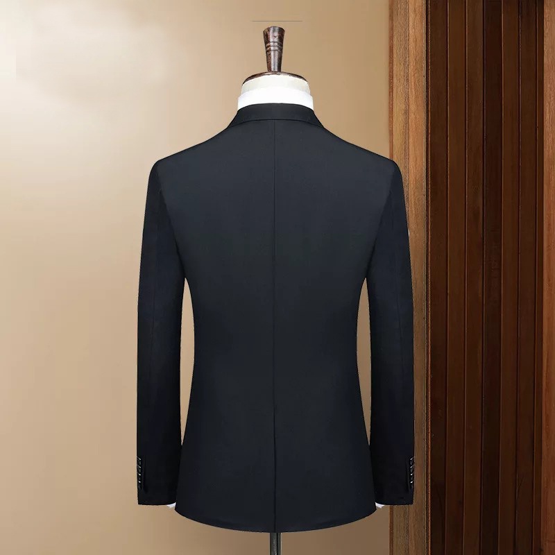 BLAZER SLIMFIT PRIA WARNA HITAM LIST PUTIH ARLON FIT BLACK ORIGINAL NIKAYU HIGH TWIST PREMIUM