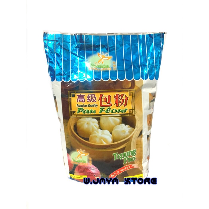 

[BISA COD] Tepung Pao Happy Grass / Tepung Bakpao / Pau Flour 1.3kg