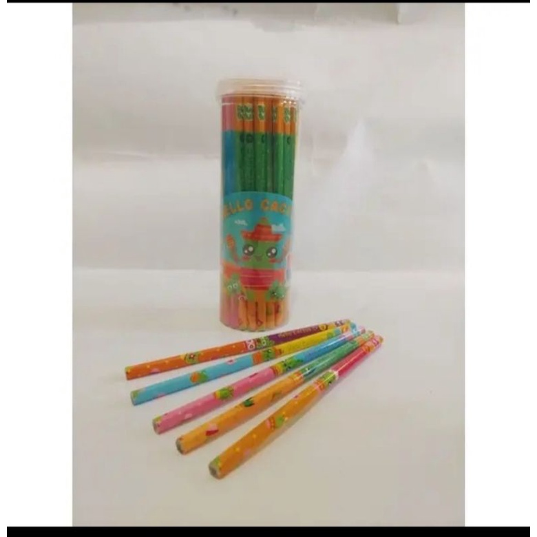 

SATU POT isi 50 pcs Pensil karakter lucu