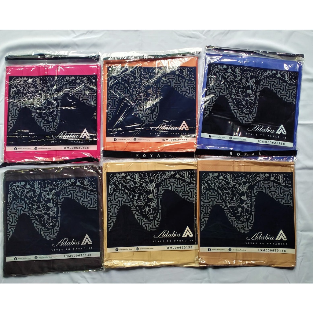 SEGIEMPAT SATIN ROYAL ADABIA / EMILIO FERE AZARA SEGI EMPAT SCARF POLOS SATEN SIZE 105 X105 HARGA GROSIR